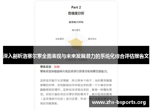 深入剖析洛塞尔索全面表现与未来发展潜力的系统化综合评估报告文 深入剖析洛塞尔索全面表现与未来发展潜力的系统化综合评估报告文
